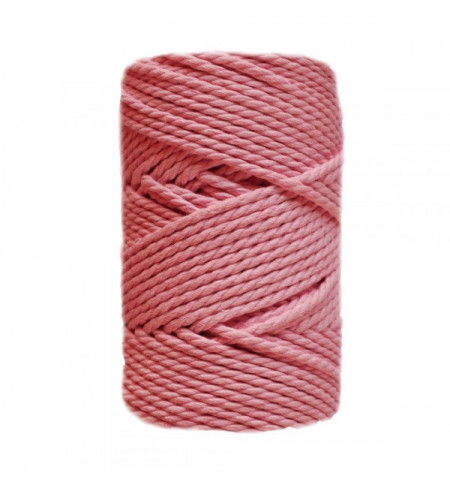 Macramé 3mm rosa crema