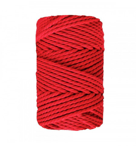 Macramé 3mm rojo