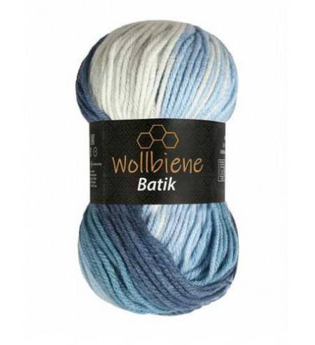 Batik color 5500 azul blanco