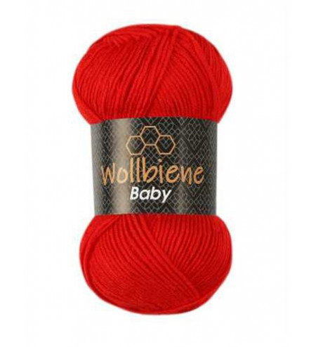 Baby Wollbiene rojo 26