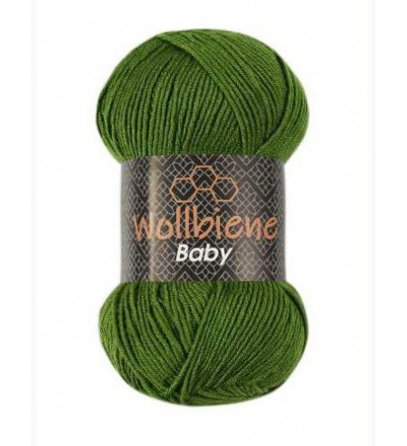 Baby Wollbiene verde oscuro 23