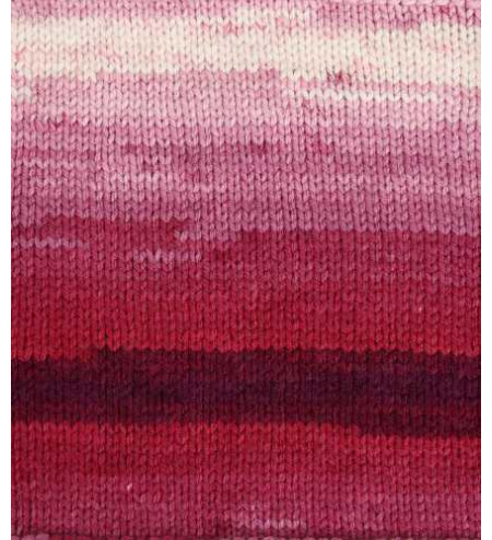 Batik color 5300 rojo blanco