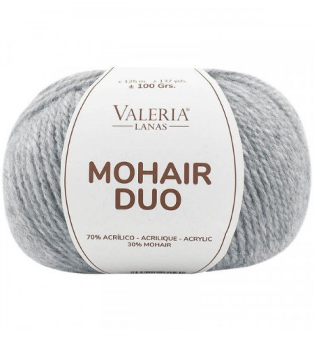 Mohair Duo gris claro