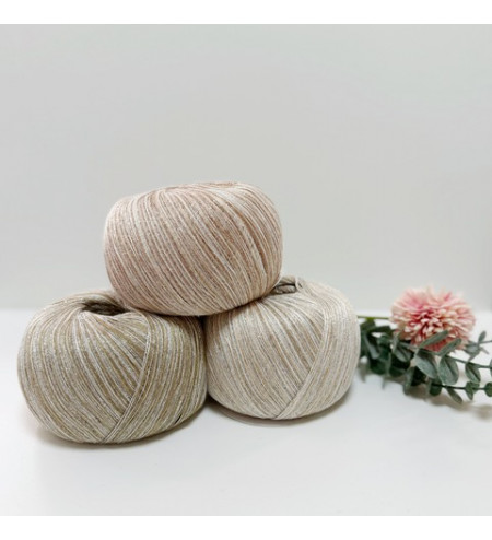 Candy Brillino plata-beige