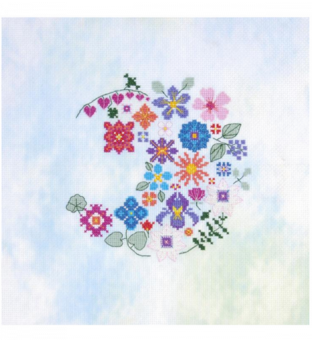 Media luna floral BK1988