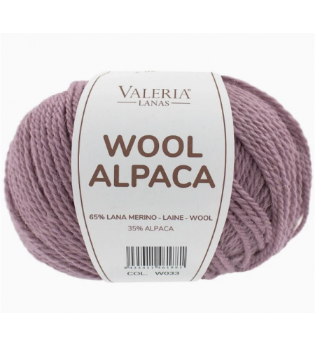 Wool Alpaca malva 33