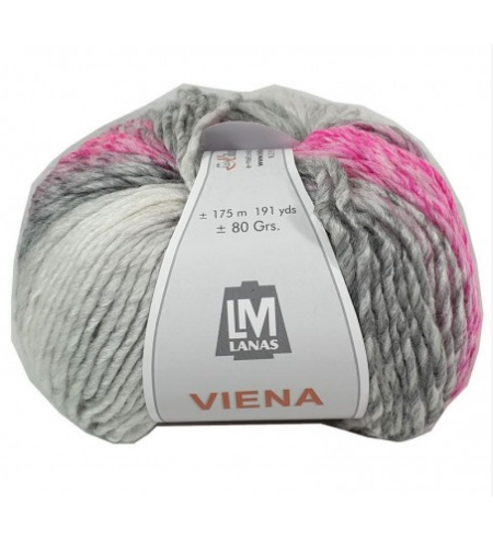 Viena 903 blanco y rosa