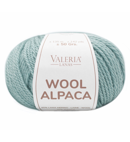 Wool Alpaca verde empolvado...
