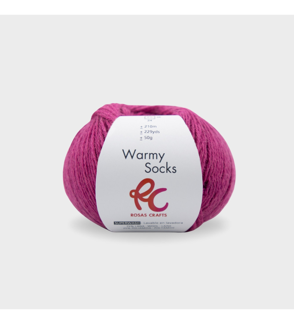 Warmy Socks rosa fuerte 254